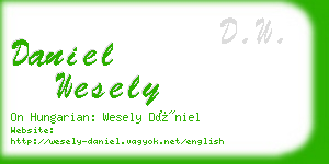 daniel wesely business card